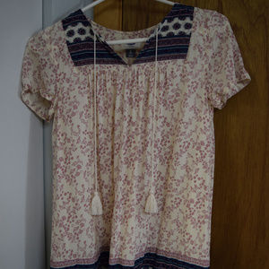 Old Navy floral boho short sleeve dress